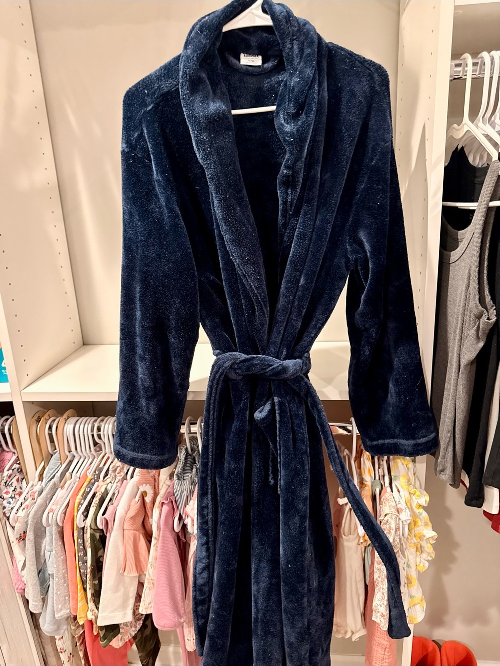 Plush Robe - Navy Blue